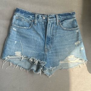 Abercrombie Natural Rise Denim Short size 27